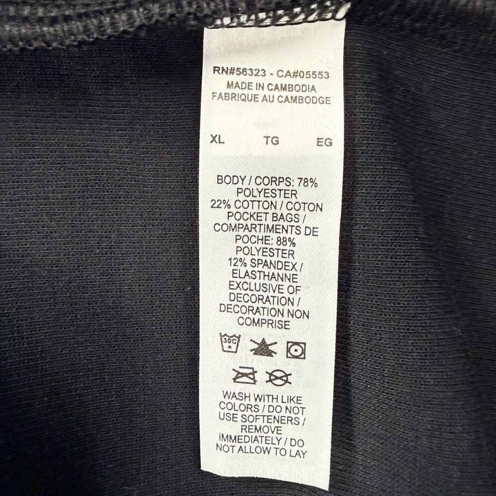 Nike Maternity Dri-FIT Reversible Nursing Pullover Women's XL Black Sweatshirt - Picture 7 of 8